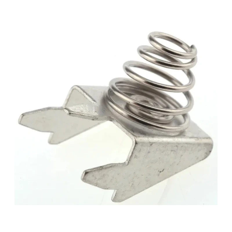 Keystone Coil Spring Battery Contact, Surface Mount, Spring Steel, Single Cell 629