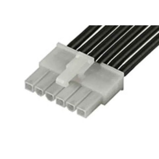 Molex 6 Way Female Mini-Fit to 6 Way Female Pigtail Wire to Board Cable, 600 mm 215321-1063