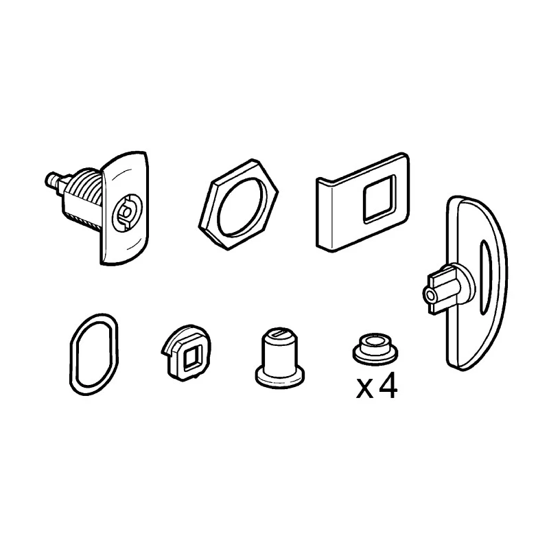 Legrand Double Bar Lock For Use With Atlantic Enclosure 0 358 08