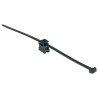 HellermannTyton Black Edge Clip Cable Tie Mount 1.2 mm x 4.6 mm x 200 mm 150-76079 T50ROSEC4B-PA66HS/PA66HIRHS-BK