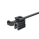 HellermannTyton Black Edge Clip Cable Tie Mount 1.2 mm x 4.6 mm x 200 mm 150-76079 T50ROSEC4B-PA66HS/PA66HIRHS-BK