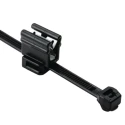 HellermannTyton Black Edge Clip Cable Tie Mount 1.2 mm x 4.6 mm x 200 mm 150-76079 T50ROSEC4B-PA66HS/PA66HIRHS-BK