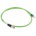 Schneider Electric ConneXium Ethernet Cable Male M12 to Male RJ45, 1 m Length PVC Jacket  RJ45