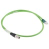 Schneider Electric ConneXium Ethernet Cable Male M12 to Male RJ45, 1 m Length PVC Jacket  RJ45