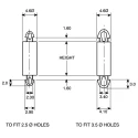 Essentra Nylon PCB Post 10 mm Height 16 mm Overall Height Snap-lock Fixing MDLSP-2-138-10M-1