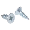 RS PRO Pozidriv Raised Countersunk Steel Wood Screw Bright Zinc 8 Thread 0.5in 521-169