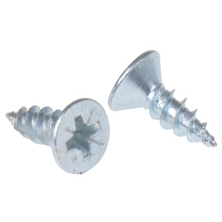 RS PRO Pozidriv Raised Countersunk Steel Wood Screw Bright Zinc 8 Thread 0.5in 521-169
