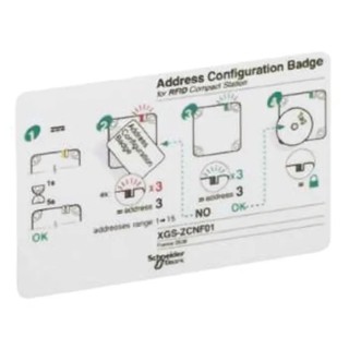 Telemecanique Sensors Address Configuration Badge for Configuration of Station Addresses XGSZCNF01