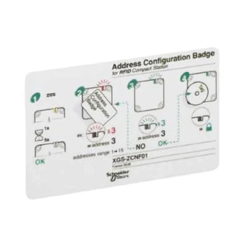 Telemecanique Sensors Address Configuration Badge for Configuration of Station Addresses XGSZCNF01