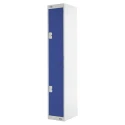 RS PRO 2 Door Steel Blue Industrial Locker 1800mm Height x 300mm Width x 450mm Depth 521-364