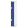 RS PRO 2 Door Steel Blue Industrial Locker 1800mm Height x 300mm Width x 450mm Depth 521-364