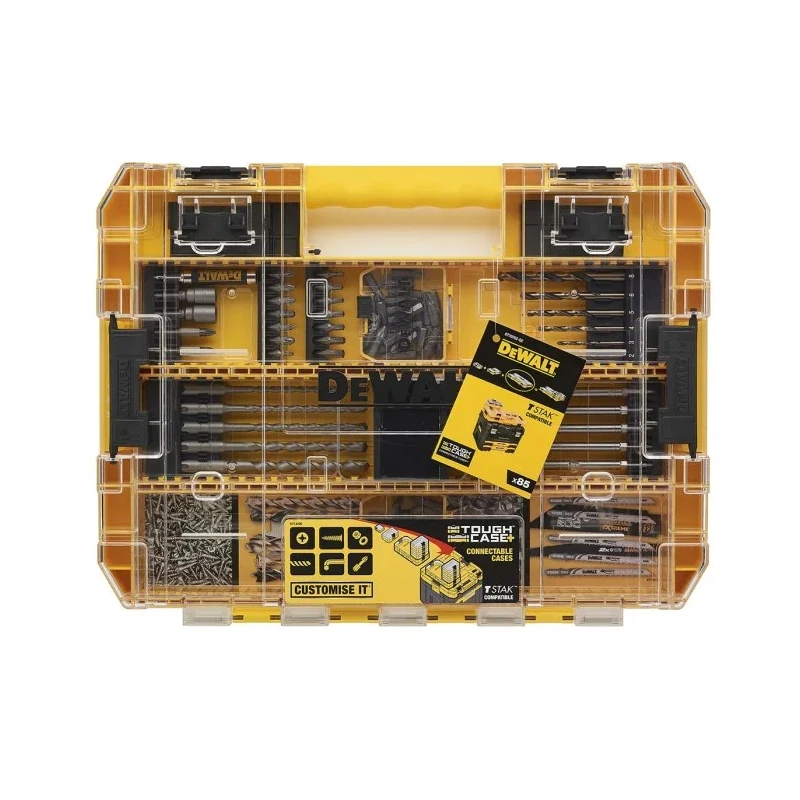 DeWALT 85-Piece Multi-Material High Speed Steel Twist Drill Bit Set, 2 mm to 32 mm DT70762-QZ