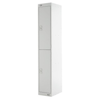 RS PRO 2 Door Steel Grey Industrial Locker 1800 mm Height x 300 mm Width x 450 mm Depth 521-481