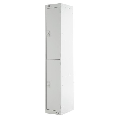 RS PRO 2 Door Steel Grey Industrial Locker 1800 mm Height x 300 mm Width x 450 mm Depth 521-481