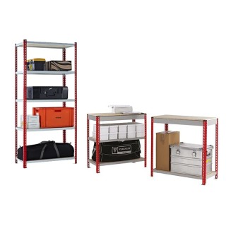 RS PRO Natural 2 Shelf Chipboard Shelving System 900 mm Height x 2m Width x 450 mm Depth, 1000 kg Load 521-409