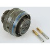 Amphenol Socapex MIL Spec Circular Connector 10-way Female Contacts Male Cable Mount 850V dc Olive Drab LJT06RT1398S014