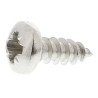 RS PRO Plain Stainless Steel Pan Head Self-Tapping Screw 9.5 mm Thread Size 6 521-579