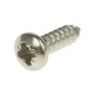 RS PRO Plain Stainless Steel Pan Head Self-Tapping Screw 13 mm Thread Size 6 A2 Grade 521-585