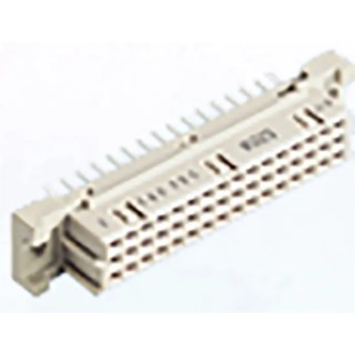 ERNI DIN 41612 48 Way 2.54 mm Pitch, Type Through Hole, Type C/2, Type Solder Class C2, 3 Row Female 284174 / 284174-E