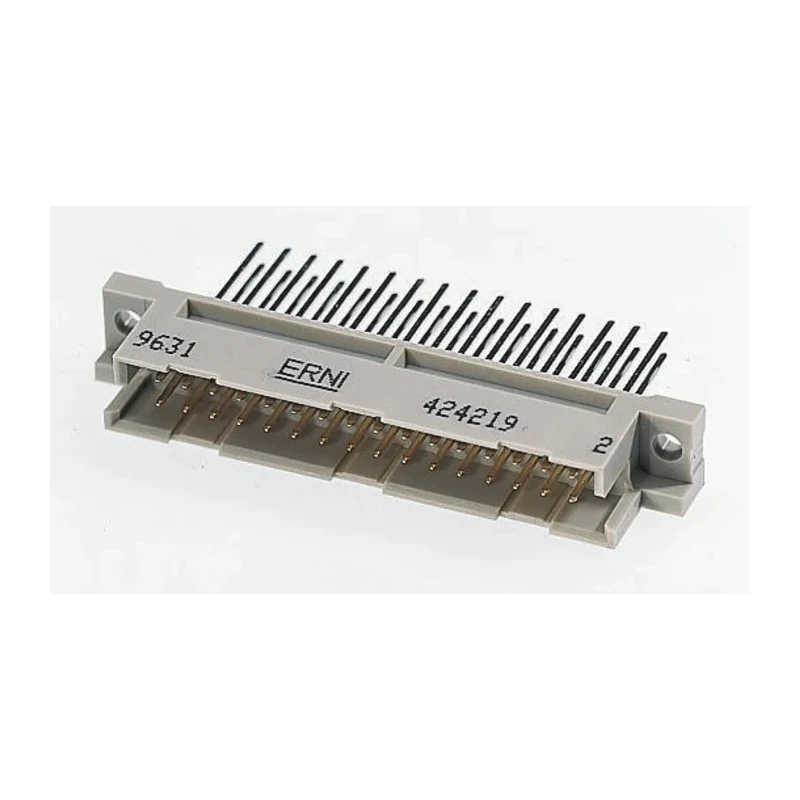 ERNI DIN 41612 20 Way 2.54 mm Pitch Through Hole, Type C/2, Solder Class C2, 2 Row Female Straight 254370 / 254370-E