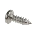 RS PRO Plain Stainless Steel Pan Head Self-Tapping Screw Thread Size 8 Length 13mm A2 Grade 521-614