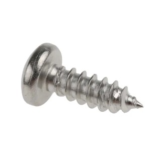 RS PRO Plain Stainless Steel Pan Head Self-Tapping Screw Thread Size 8 Length 13mm A2 Grade 521-614