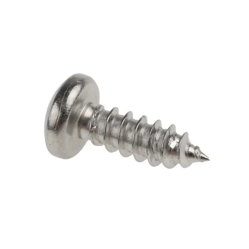 RS PRO Plain Stainless Steel Pan Head Self-Tapping Screw Thread Size 8 Length 13mm A2 Grade 521-614
