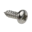 RS PRO Plain Stainless Steel Pan Head Self-Tapping Screw Thread Size 8 Length 13mm A2 Grade 521-614