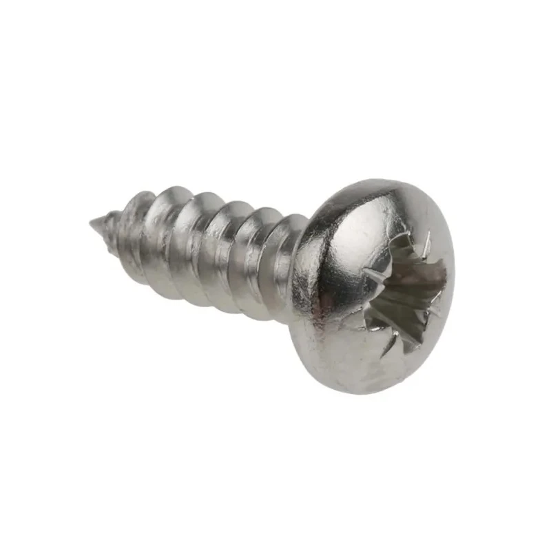 RS PRO Plain Stainless Steel Pan Head Self-Tapping Screw Thread Size 8 Length 13mm A2 Grade 521-614
