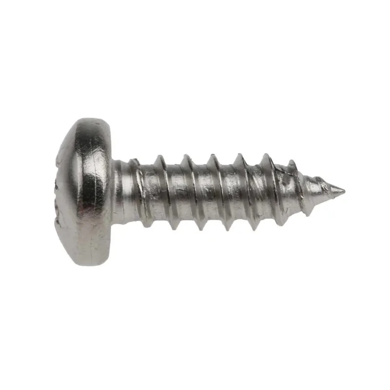 RS PRO Plain Stainless Steel Pan Head Self-Tapping Screw Thread Size 8 Length 13mm A2 Grade 521-614