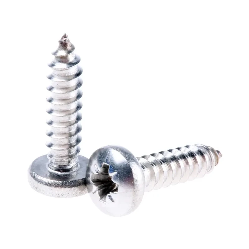 RS PRO Plain Stainless Steel Pan Head Self-Tapping Screw 19 mm Thread Size 10 Model 521-664