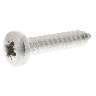 RS PRO Plain Stainless Steel Pan Head Self-Tapping Screw 25 mm Thread Size 10 Model 521-670
