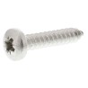 RS PRO Plain Stainless Steel Pan Head Self-Tapping Screw 25 mm Thread Size 10 Model 521-670