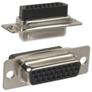 Norcomp 26 Way Straight 2.28 mm Pitch Panel Mount D-Sub Connector Female 180-026-273L000