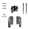 Norcomp Zinc Alloy Right Angle D-Sub Backshell 25 Way Strain Relief 981-025-130R121