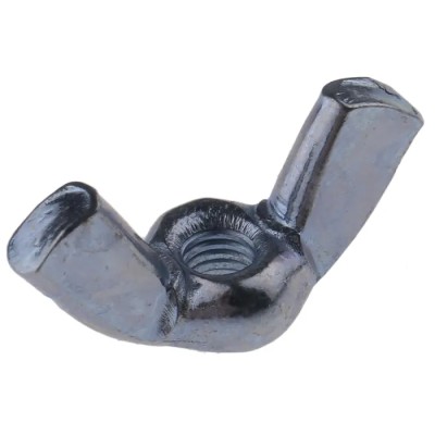 RS PRO Bright Zinc Steel Wingnut M3 Thread, 18 mm Wing Length 521-844