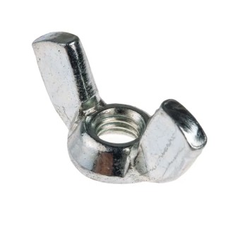 RS PRO Stainless Steel Wingnut 30 mm Bright Zinc M6 521-872