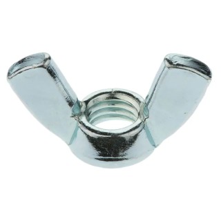 RS PRO 48 mm Bright Zinc Steel Wingnut M10 521-894