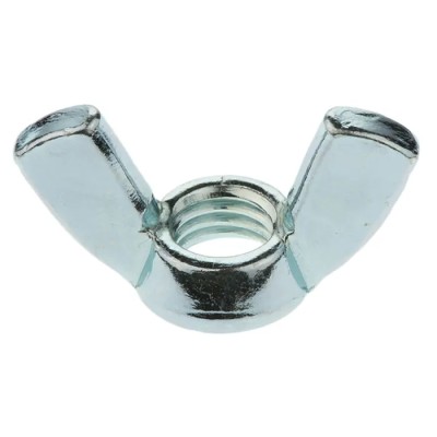 RS PRO 48 mm Bright Zinc Steel Wingnut M10 521-894