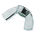 RS PRO 48 mm Bright Zinc Steel Wingnut M10 521-894