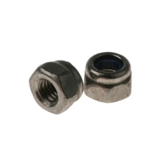 RS PRO Plain Stainless Steel Nylon Insert Locknut Size M3, Width 5.5mm, Overall Height 4mm, DIN 985 521-917