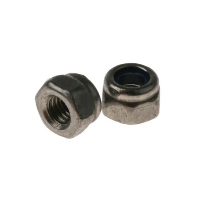 RS PRO Plain Stainless Steel Nylon Insert Locknut Size M3, Width 5.5mm, Overall Height 4mm, DIN 985 521-917