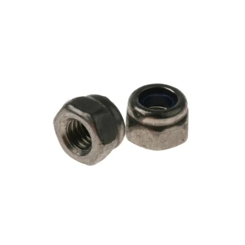 RS PRO Plain Stainless Steel Nylon Insert Locknut Size M3, Width 5.5mm, Overall Height 4mm, DIN 985 521-917