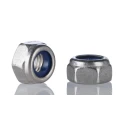 RS PRO Stainless Steel Locknut M5 Nylon Insert Plain Finish DIN 985 521-939