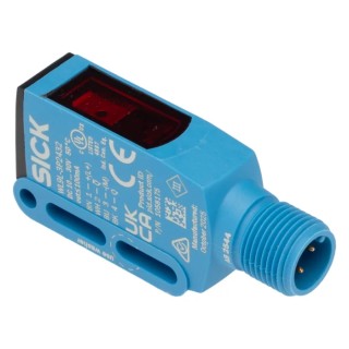 SICK Retroreflective Photoelectric Sensor, Block Sensor, 12 m Detection Range, PNP Output, IP66 IP67 IP69K WL9L-3P2432