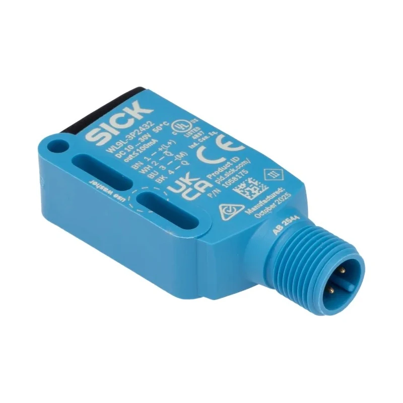 SICK Retroreflective Photoelectric Sensor, Block Sensor, 12 m Detection Range, PNP Output, IP66 IP67 IP69K WL9L-3P2432