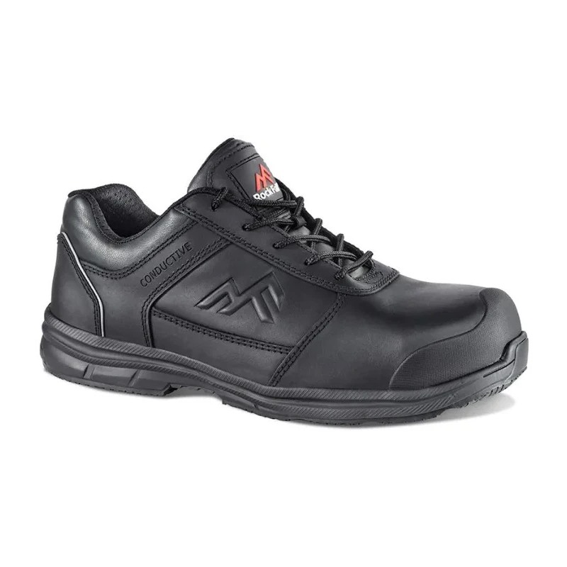 Rockfall Zinc Unisex Black Non-Metallic Safety Shoes Size UK 9 EU 43 RF002/009