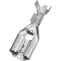 RS PRO Silver Uninsulated Female Spade Connector Crimp, 6.35 x 0.8 mm Tab Size, 18 AWG to 14 AWG, Brass with Tin 205-5300