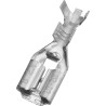 RS PRO Silver Uninsulated Female Spade Connector Crimp, 6.35 x 0.8 mm Tab Size, 18 AWG to 14 AWG, Brass with Tin 205-5300