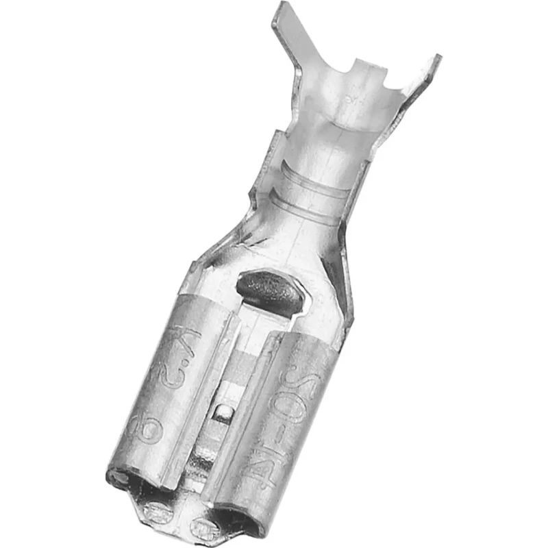RS Pro Silver Uninsulated Female Spade Connector Crimp 4.75 x 0.8 mm Tab Size 20 AWG to 14 AWG 205-5294
